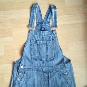 Gap Light Wash Denim Short Overalls